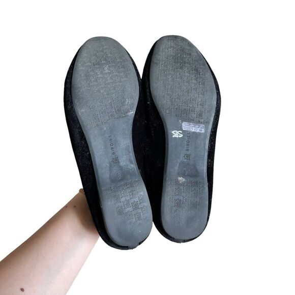 Birdies The Starling Flats in Black Velvet Size 9 - Picture 8 of 8